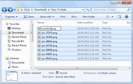 روش اول: تغییر نام فایل ها به صورت همزمان در ویندوز با استفاده از ویندوز اکسپلورر 