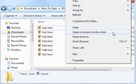 تغییر نام فایل به صورت همزمان در ویندوز با استفاده از Command Prompt