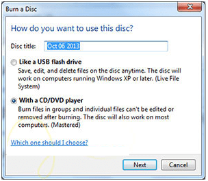 آموزش نحوه رایت کردن CD و DVD در ویندوز 7
