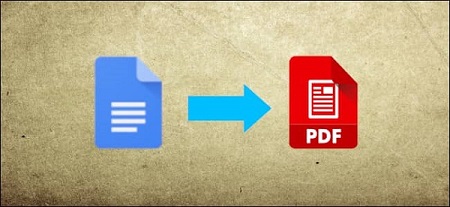 تبدیل فایل به PDF در گوگل داکس